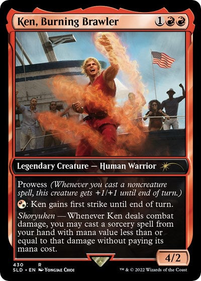 Ken, Burning Brawler (Secret Lair) Light Play
