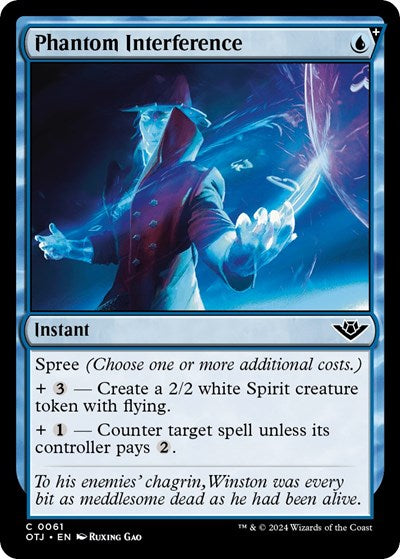 Phantom Interference (Outlaws of Thunder Junction) Near Mint Foil