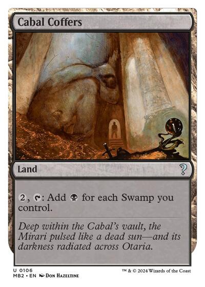 Cabal Coffers (White Border) (Mystery Booster 2) Near Mint