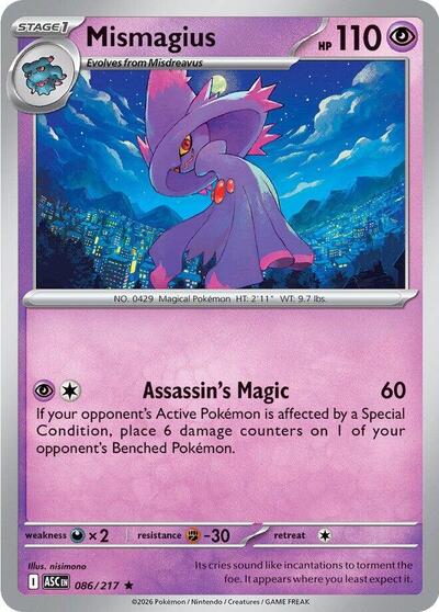 Mismagius (ME: Ascended Heroes) Near Mint Holofoil