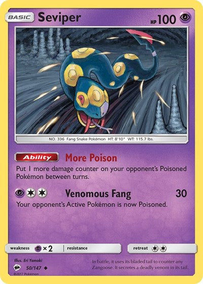 Seviper (SM - Burning Shadows) Near Mint