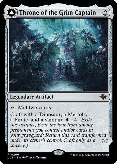 Throne of the Grim Captain (The Lost Caverns of Ixalan) Light Play