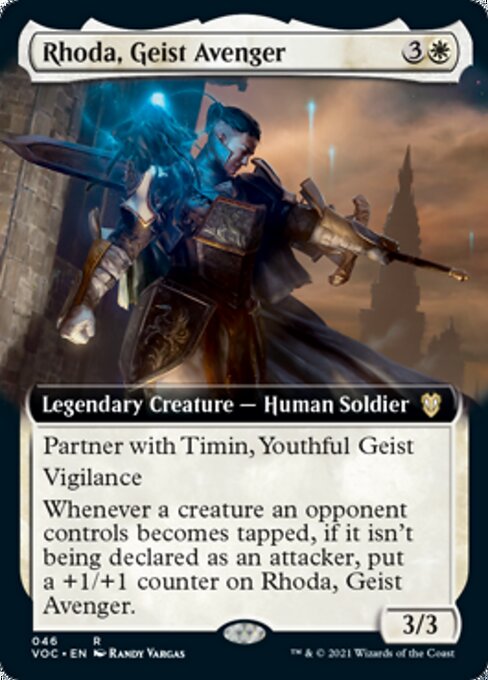 Rhoda, Geist Avenger (Extended Art) (Commander 2021 Crimson Vow) Light Play