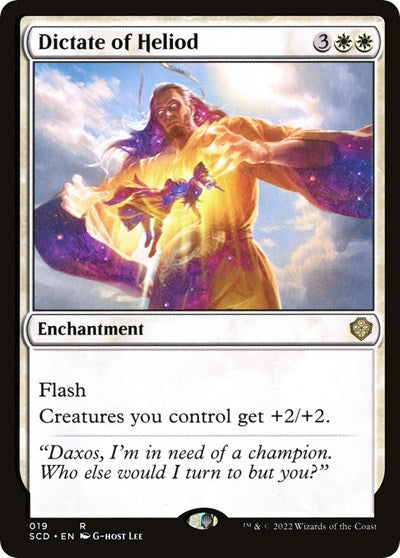 Dictate of Heliod (Commander 2022 Starter Decks) Light Play