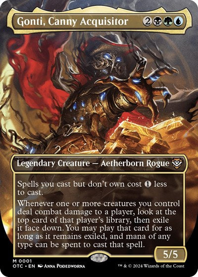 Gonti, Canny Acquisitor (Borderless) (Commander: Outlaws of Thunder Junction) Near Mint