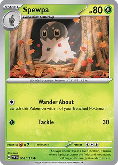 Spewpa (SV08: Surging Sparks) Near Mint