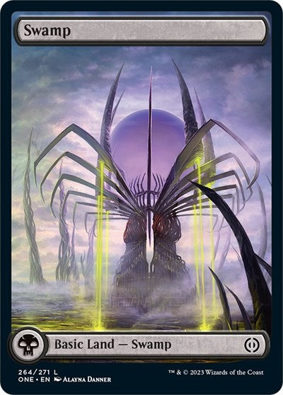 Swamp (264) - Full Art (Phyrexia: All Will Be One) Near Mint Foil