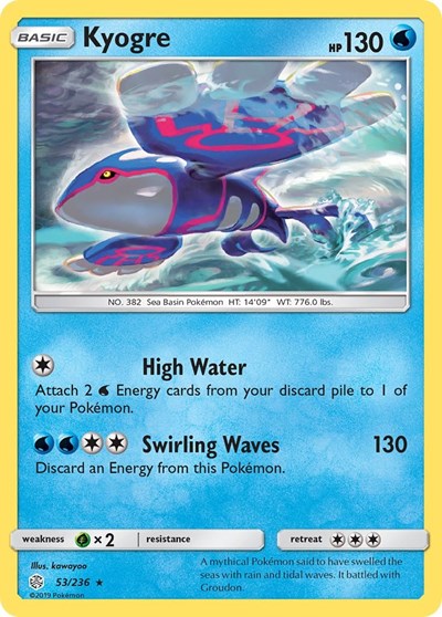 Kyogre (SM - Cosmic Eclipse) Near Mint
