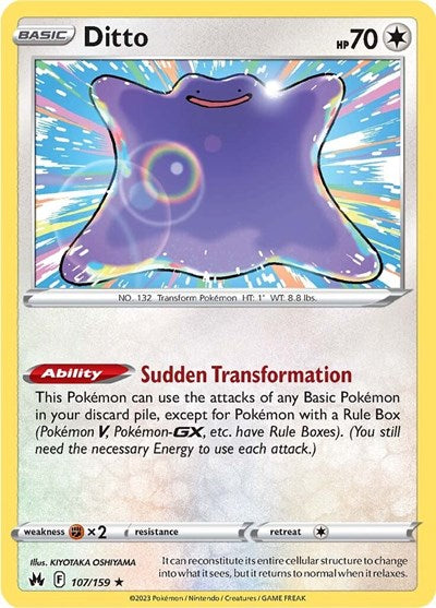 Ditto (Crown Zenith) Near Mint Holofoil