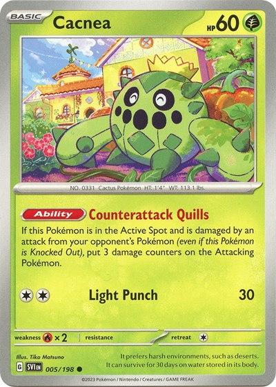 Cacnea - 005 (Scarlet and Violet: Base Set) Near Mint