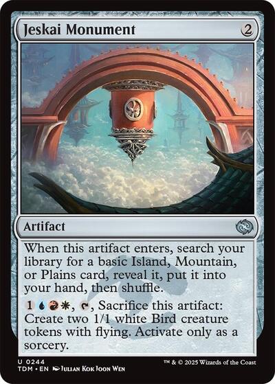 Jeskai Monument (Tarkir: Dragonstorm) Near Mint Foil