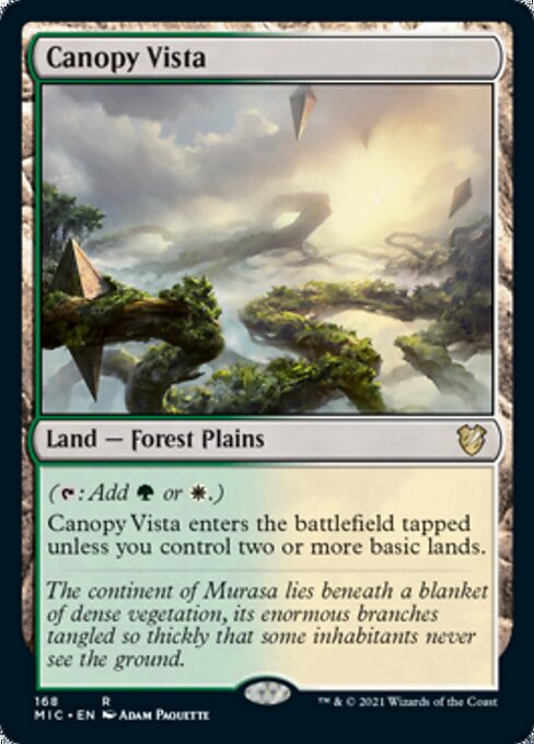 Canopy Vista (Commander 2021 Midnight Hunt) Light Play