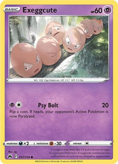 Exeggcute (Crown Zenith) Near Mint