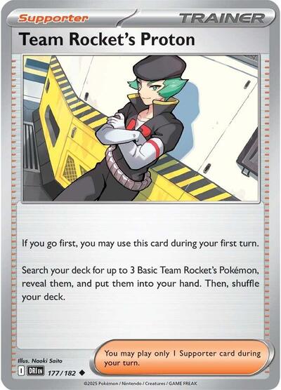 Team Rocket's Proton - 177 (SV10: Destined Rivals) Near Mint