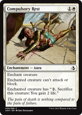 Compulsory Rest (Amonkhet) Light Play Foil