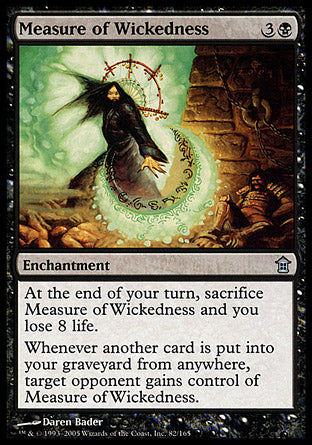 Measure of Wickedness (Saviors of Kamigawa) Light Play
