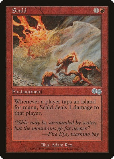 Scald (Urza's Saga) Light Play