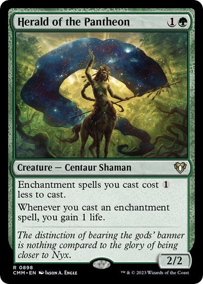 Herald of the Pantheon (Commander Masters) Light Play