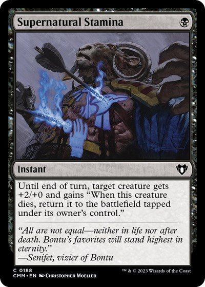 Supernatural Stamina (Commander Masters) Light Play Foil
