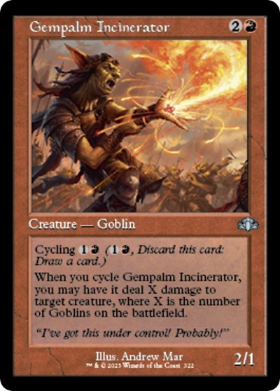 Gempalm Incinerator (Retro Frame) (Dominaria Remastered) Near Mint