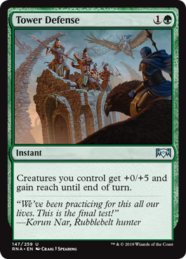 Tower Defense (Ravnica Allegiance) Light Play