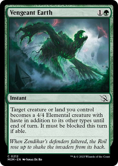 Vengeant Earth (March of the Machine) Near Mint Foil