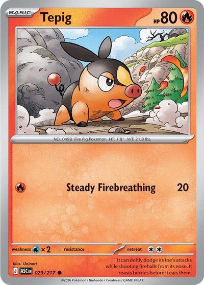 Tepig (ME: Ascended Heroes) Near Mint