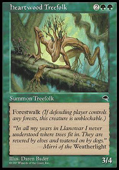 Heartwood Treefolk (Tempest) Light Play