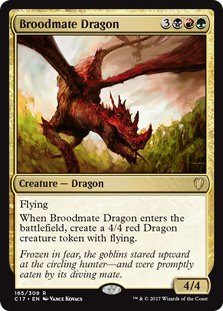 Broodmate Dragon (Commander 2017) Light Play
