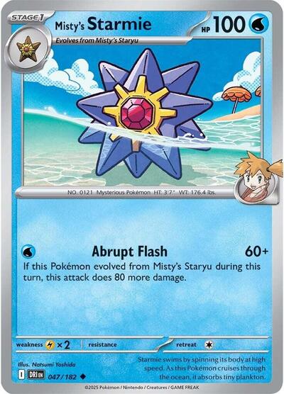 Misty's Starmie (SV10: Destined Rivals) Near Mint Reverse Holofoil