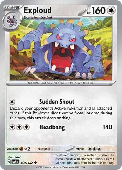 Exploud (Scarlet and Violet: Paradox Rift) Near Mint