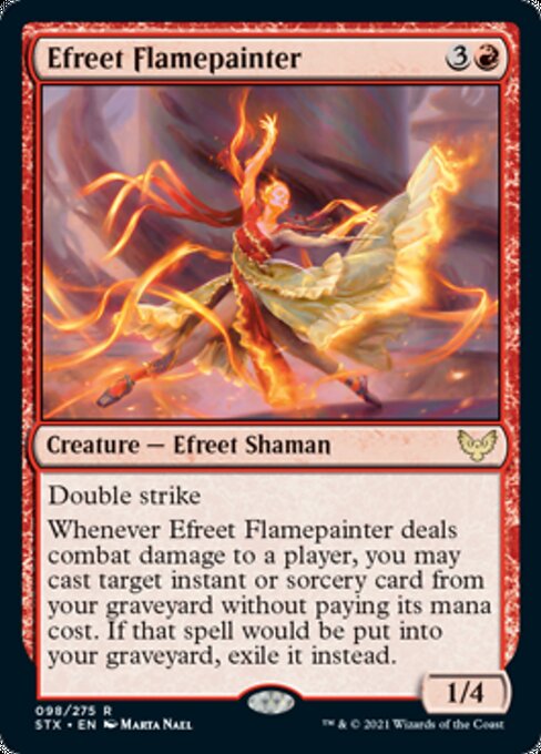 Efreet Flamepainter (Strixhaven) Near Mint Foil
