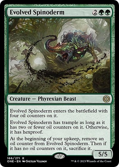 Evolved Spinoderm (Phyrexia: All Will Be One) Light Play Foil