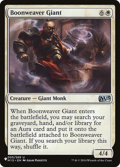 Boonweaver Giant (The List) Near Mint