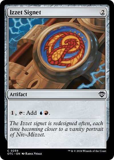 Izzet Signet (Commander: Outlaws of Thunder Junction) Near Mint