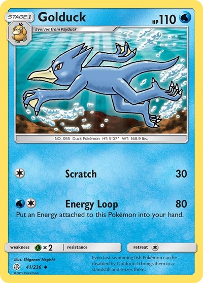 Golduck (SM - Cosmic Eclipse) Near Mint Reverse Holofoil