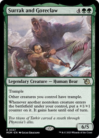 Surrak and Goreclaw (March of the Machine) Near Mint Foil