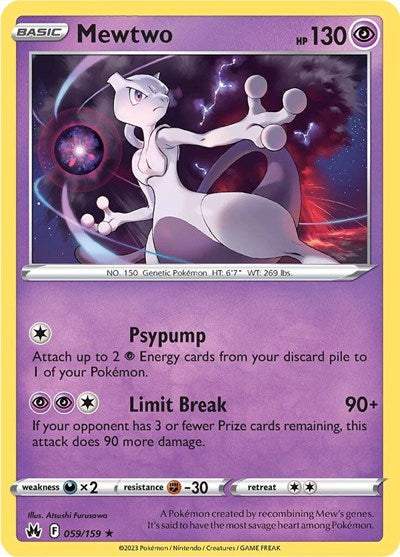 Mewtwo (Crown Zenith) Near Mint Holofoil