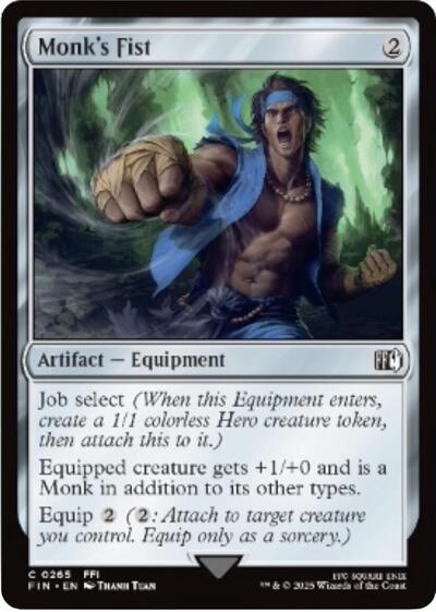 Monk's Fist (Universes Beyond: FINAL FANTASY) Near Mint Foil
