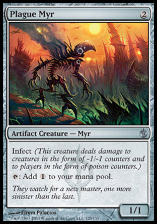 Plague Myr (Mirrodin Besieged) Light Play