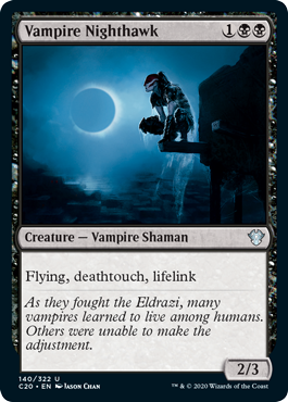 Vampire Nighthawk (Commander 2020 Ikoria) Light Play
