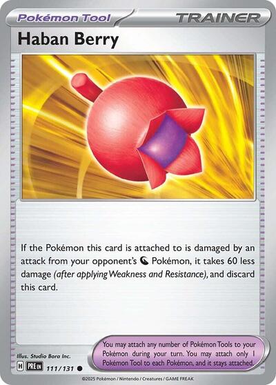 Haban Berry (SV: Prismatic Evolutions) Near Mint Reverse Holofoil