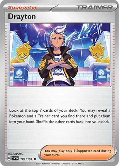 Drayton - 174 (SV08: Surging Sparks) Near Mint