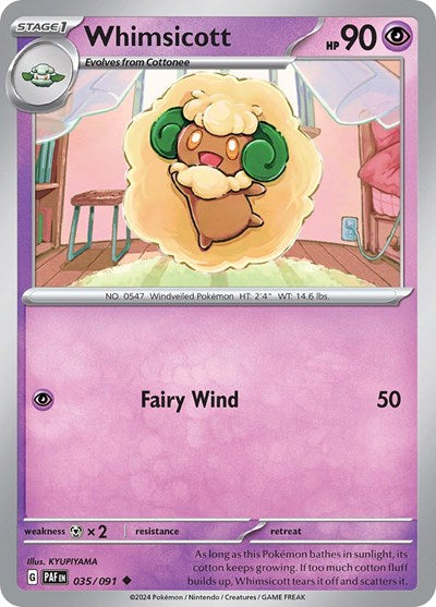 Whimsicott (SV: Paldean Fates) Near Mint