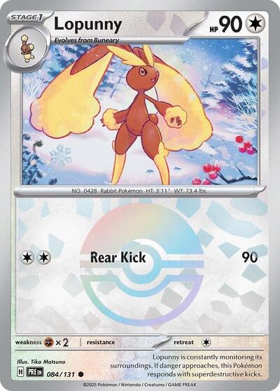Lopunny (Poke Ball Pattern) (SV: Prismatic Evolutions) Near Mint Holofoil