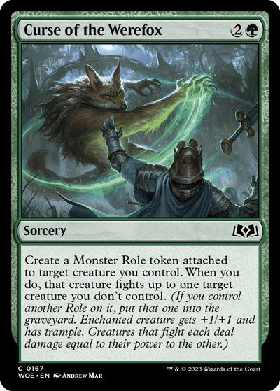 Curse of the Werefox (Wilds of Eldraine) Near Mint Foil