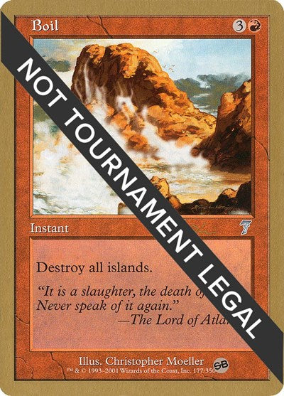 Boil - 2001 Jan Tomcani (7ED) (SB) (World Championship Decks) Light Play