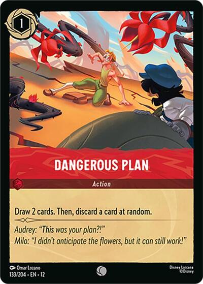 Dangerous Plan (Wilds Unknown) Near Mint Cold Foil