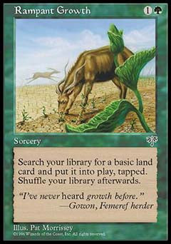 Rampant Growth (Mirage) Light Play