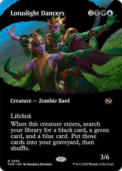 Lotuslight Dancers (Borderless) (Tarkir: Dragonstorm) Light Play